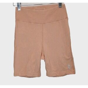 Free People Movement Biker Shorts Orange Sherbet Women's Size Small Yoga